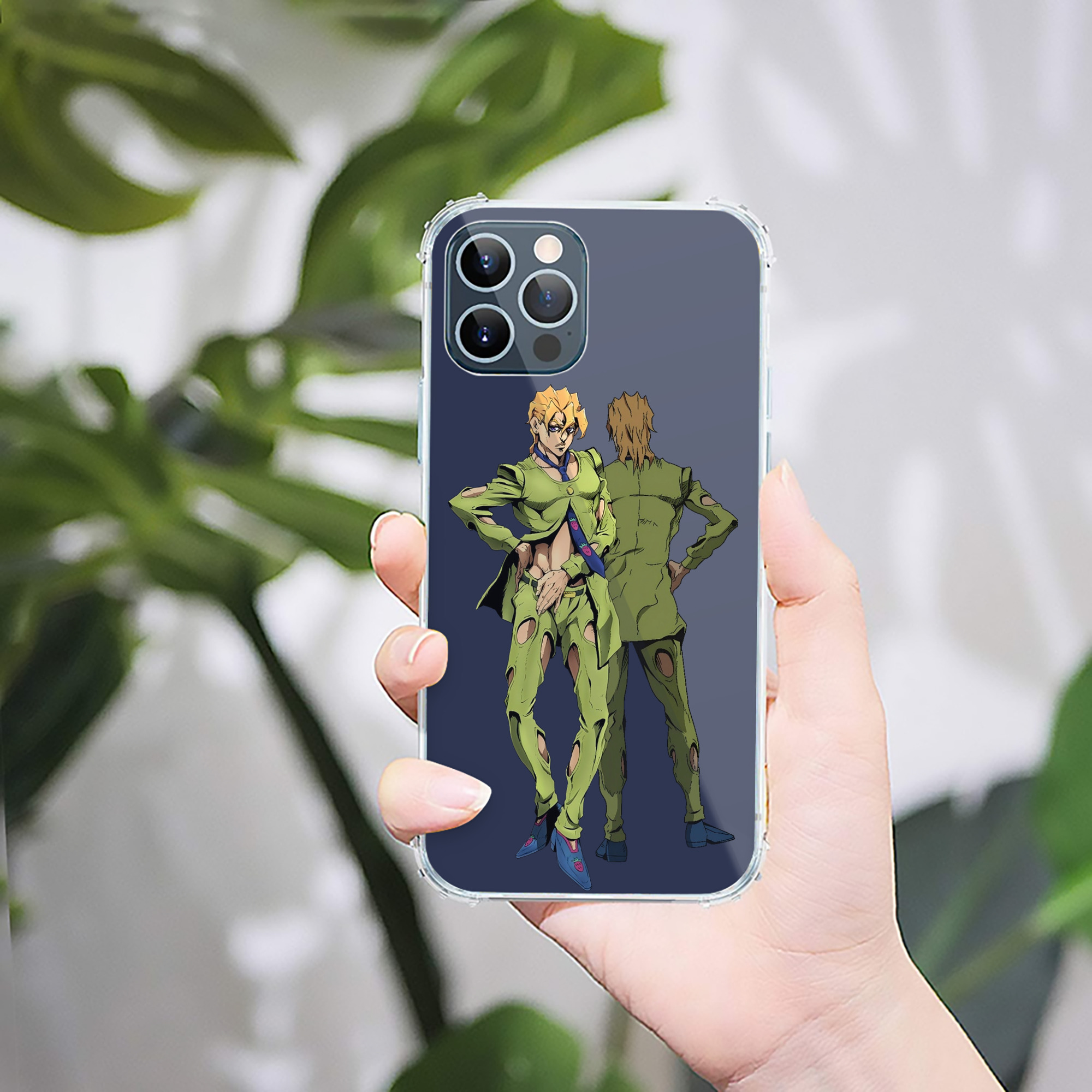 （画像用） ジョジョの奇妙な冒険 パンナコッタ?フー JoJo's Bizarre Adventure Pannacotta Fugo 【iPhone 12シリーズ対応】透明スマホケース（クリアソフトケース）